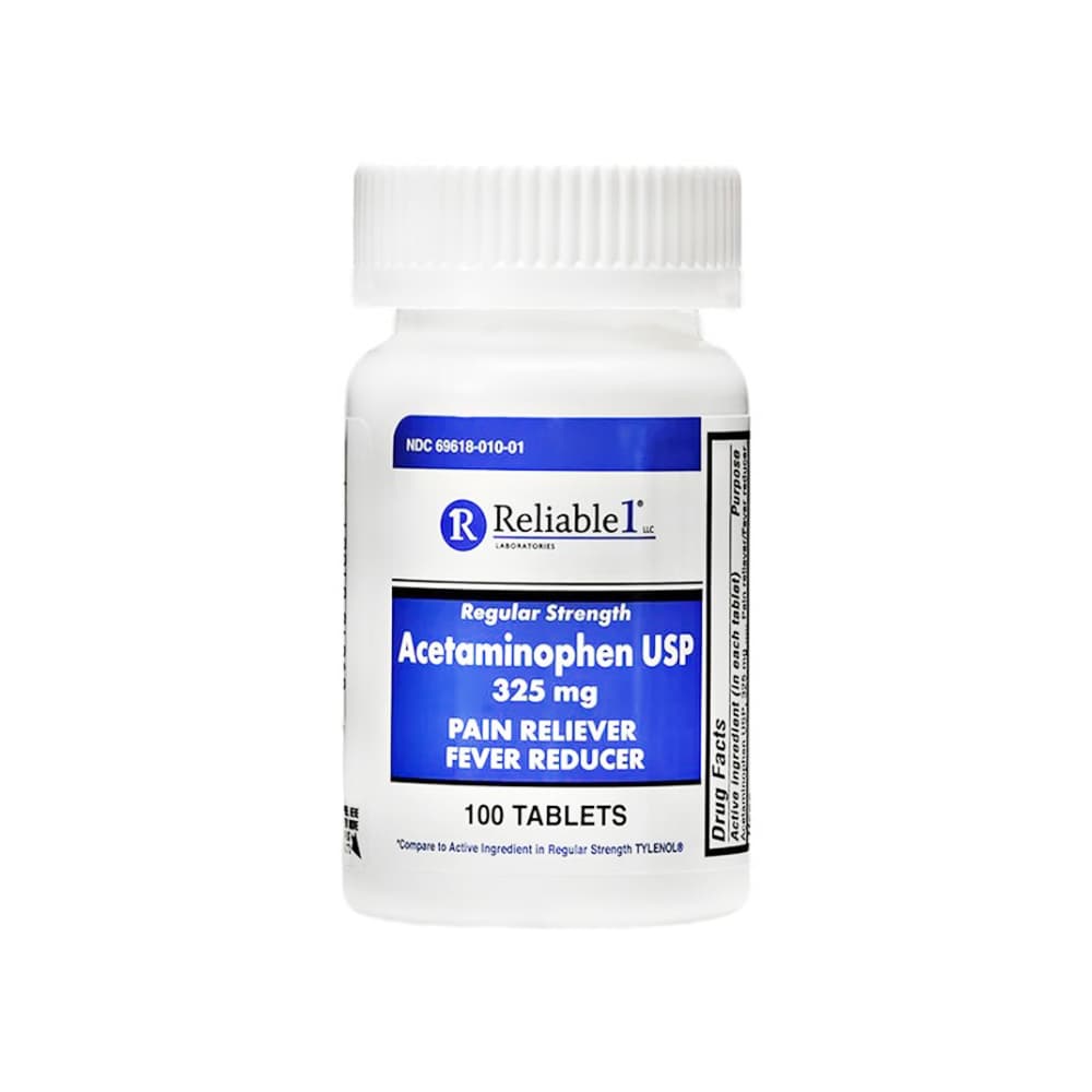 Acetaminofén 325 mg Reliable-1 (100 tabletas) - Miniatura 3