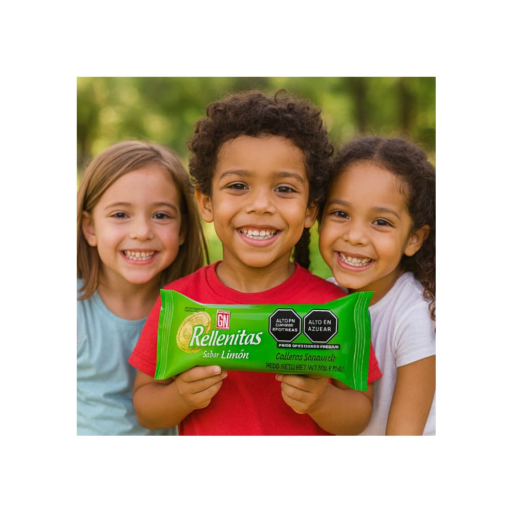 Galletas con crema sabor natural a limón Rellenitas GN (36 g / 1.27 oz) - Miniatura 4