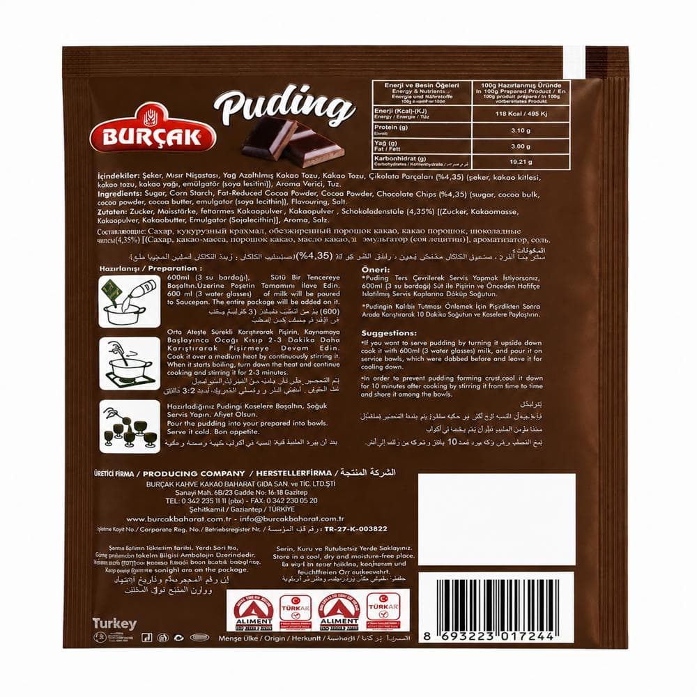 Puding de chocolate Burcak (100 g / 3.52 oz) - Miniatura 2