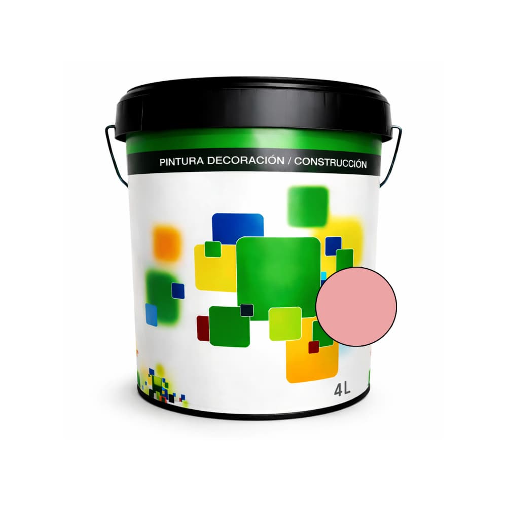 Pintura acrílica interior y exterior de color salmón pastel Euro Campi (4 L) - Miniatura 1
