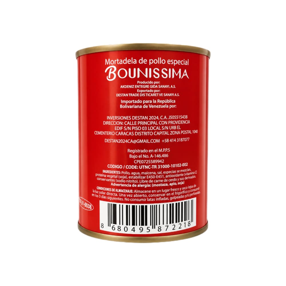 Mortadela de pollo especial Bounissima (340 g / 11.99 oz) - Miniatura 2