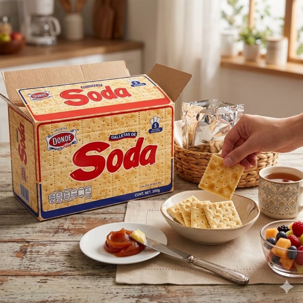 Galletas de soda Dondé (800 g / 1.76 lb) - Miniatura 5
