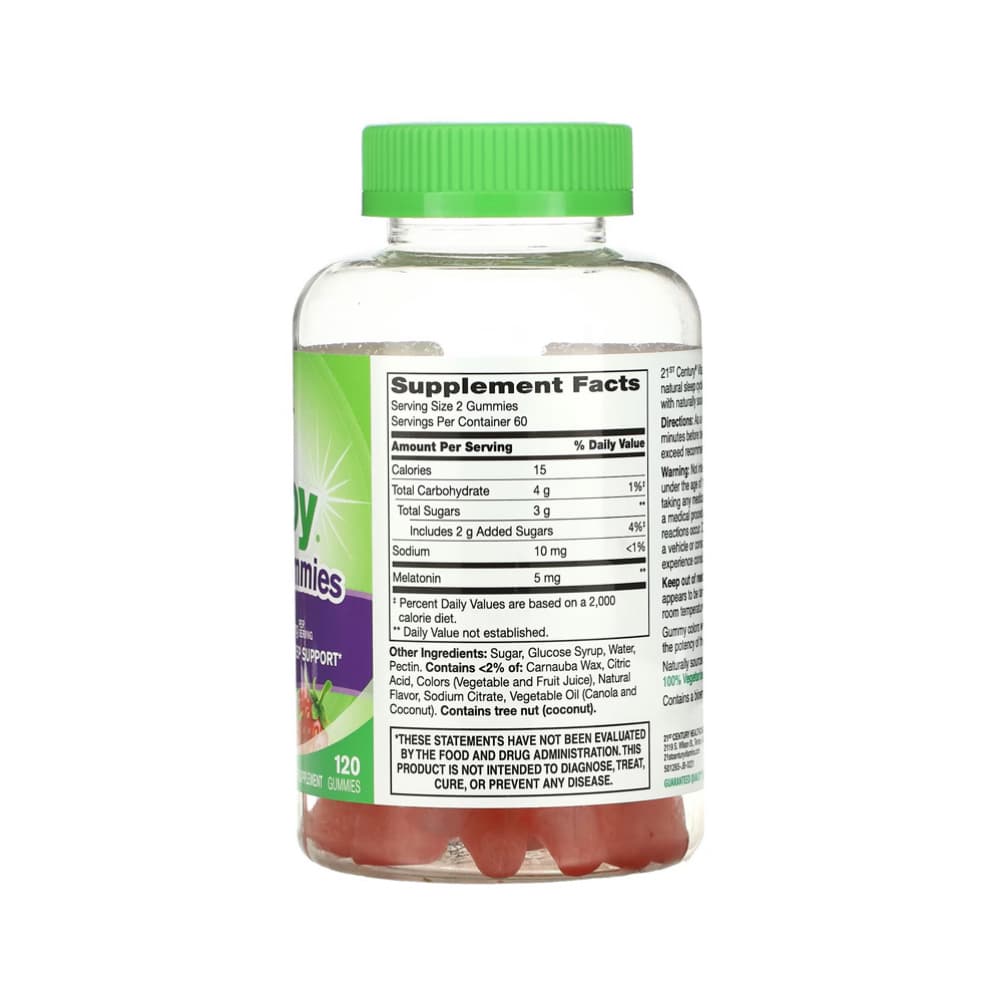 Suplemento vitamínico con Melatonina VitaJoy 21st Century (120 gomitas) - Miniatura 3