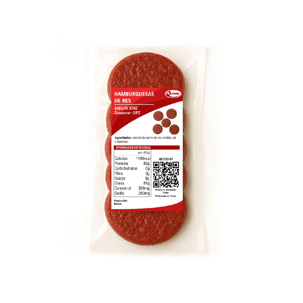 Hamburguesa de res Jimm (450 g / 15.87 oz) - Miniatura 2