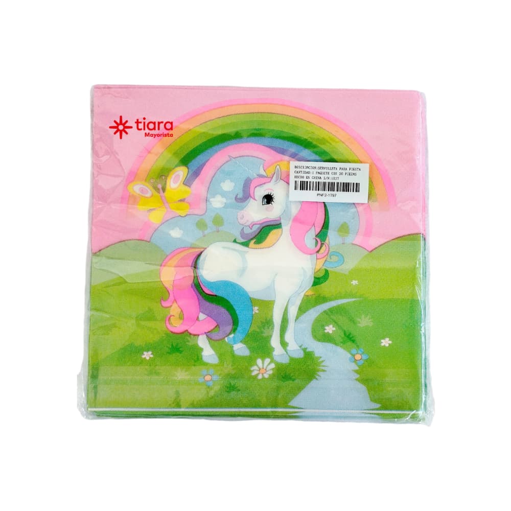 Servilleta para fiesta unicornio Tiara (20 U) - Miniatura 2