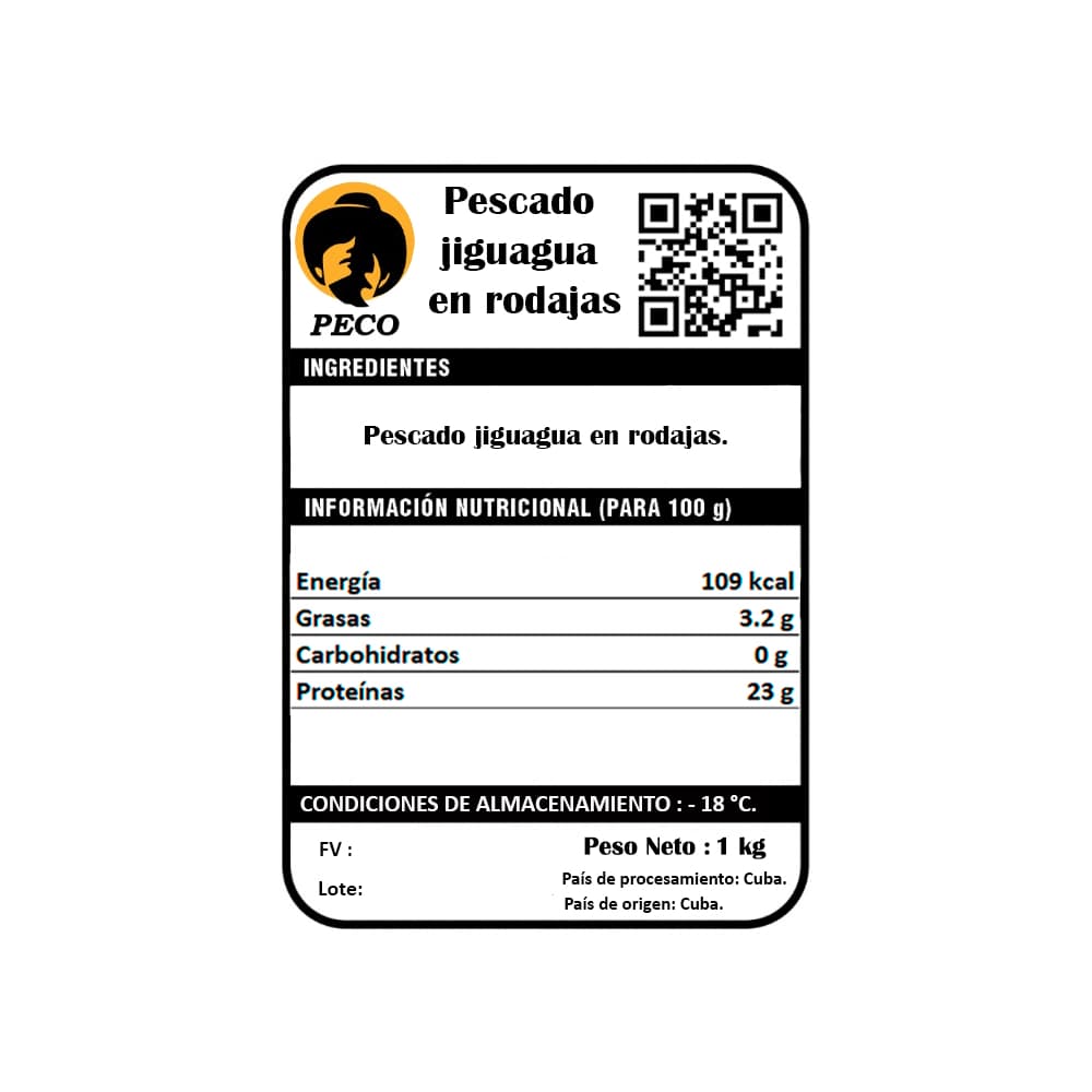Pescado jiguagua en rodajas Peco (1 kg / 2.2 lb) - Miniatura 3
