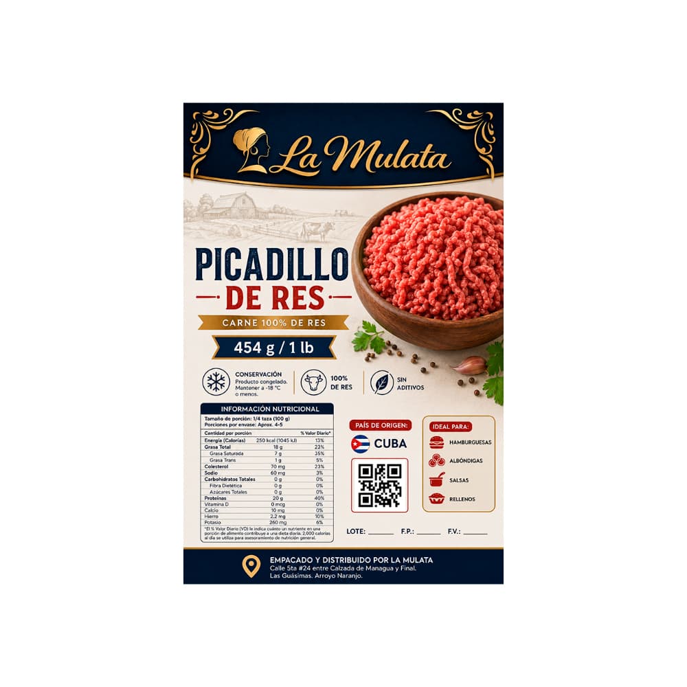 Picadillo de res La Mulata (454 g / 1 lb) - Miniatura 2