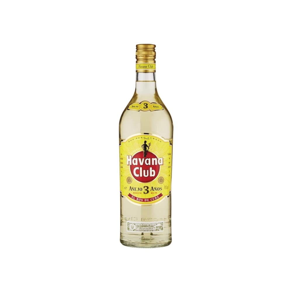 Botella de ron blanco añejo 3 años 40 % vol Havana Club (1 L) - Imagen 1