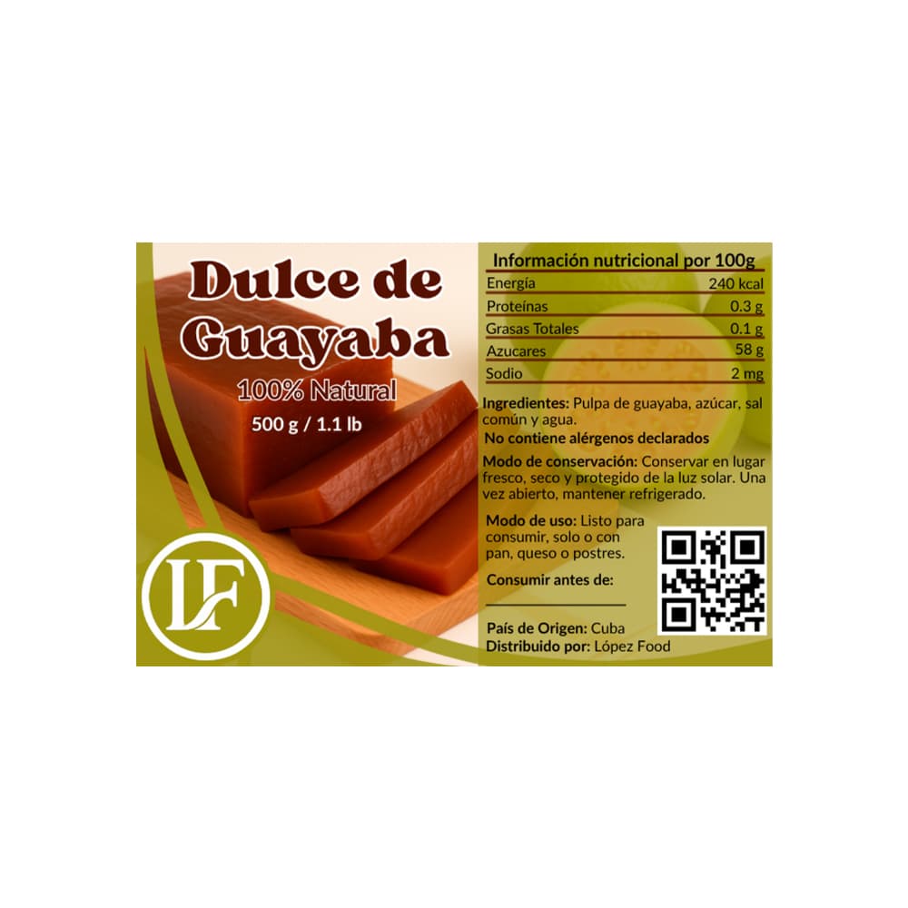 Dulce de guayaba LF (500 g / 1.1 lb) - Miniatura 3