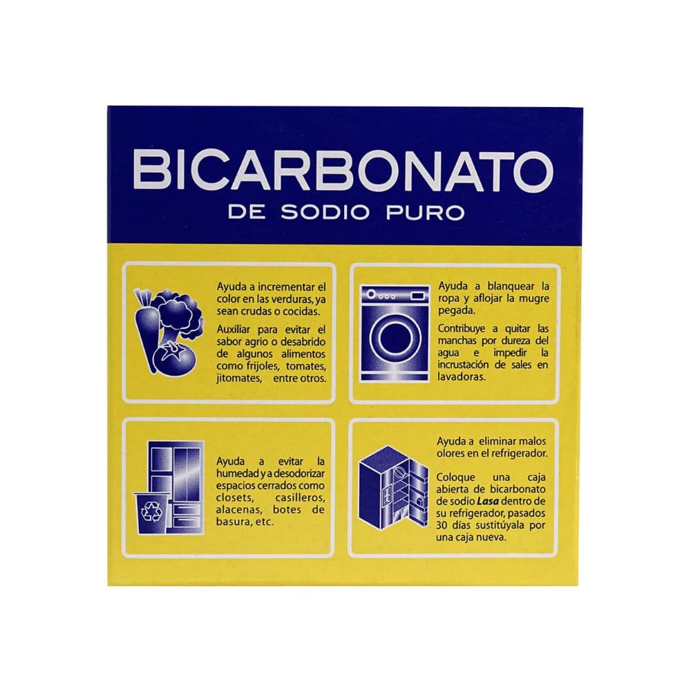 Bicarbonato de sodio puro Lasa (150 g / 5.29 oz) - Miniatura 3