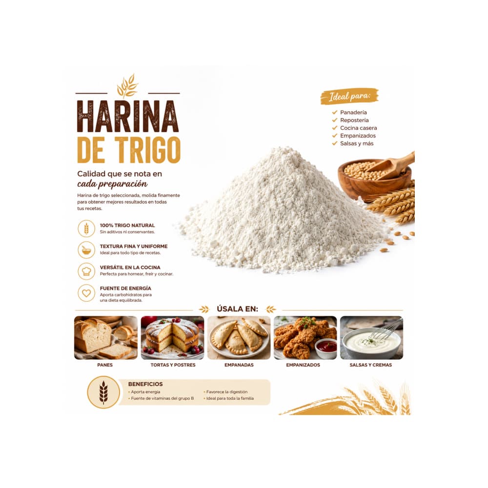 Harina de trigo LF (1 kg / 2.2 lb) - Miniatura 4