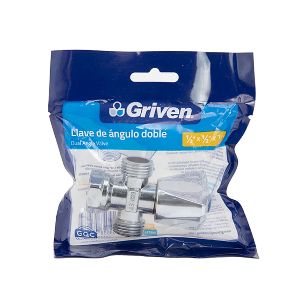 Llave - válvula - de ángulo doble de 1/2" Griven - Miniatura 4
