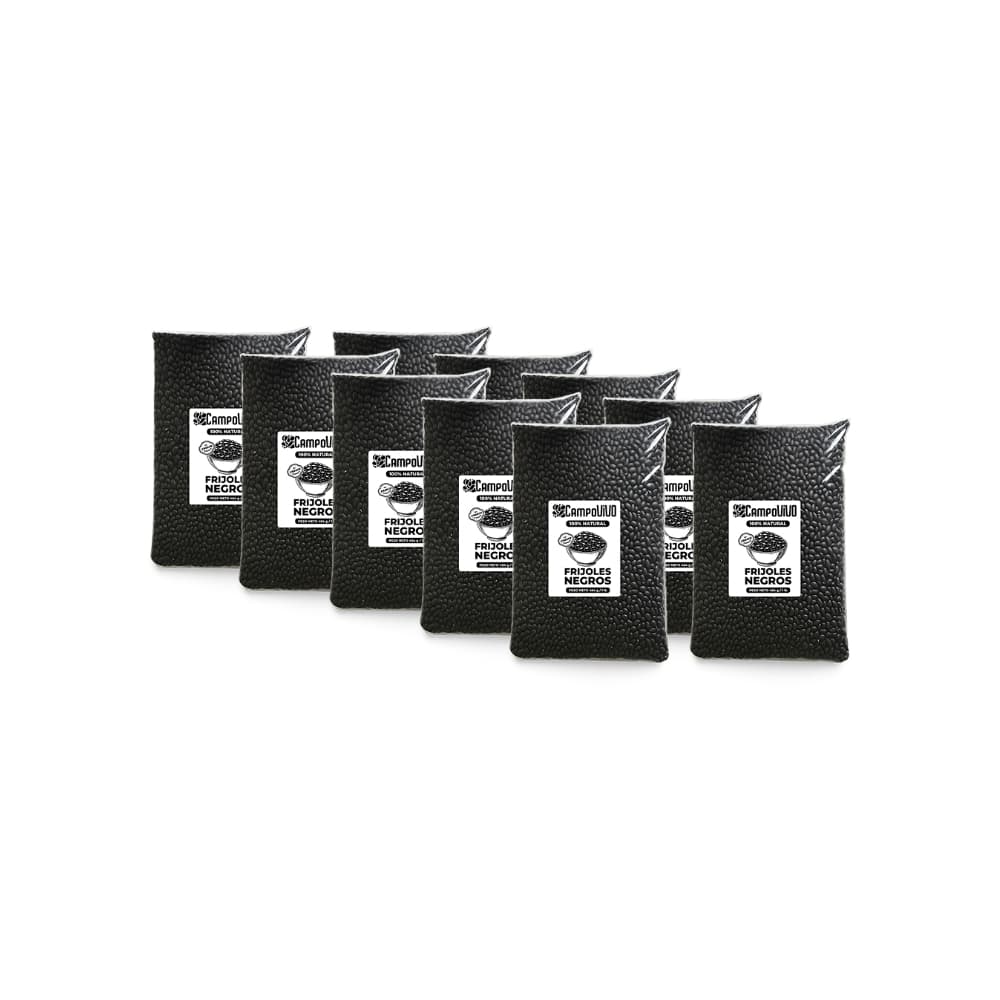 Frijoles negros Campo Vivo (10 x 454 g / 1 lb) - Imagen 1