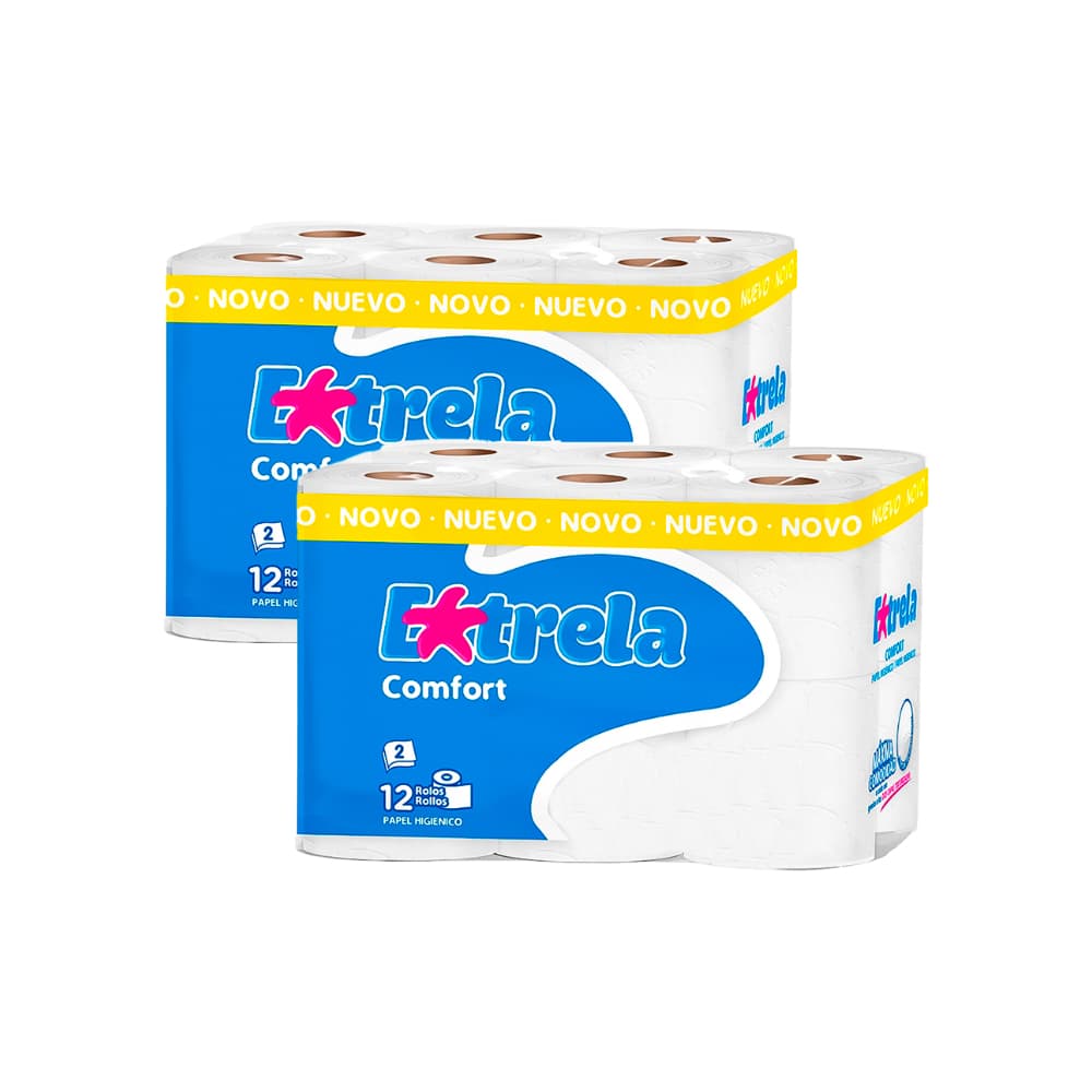 Papel sanitario Extrela Confort (2 x 12 U) - Imagen 1