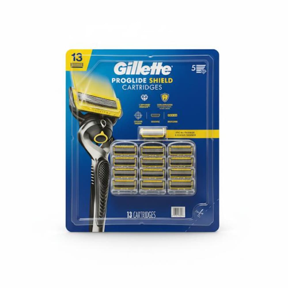Cuchillas de afeitar con 13 repuestos para hombre Gillette ProGlide Shield - Imagen 1