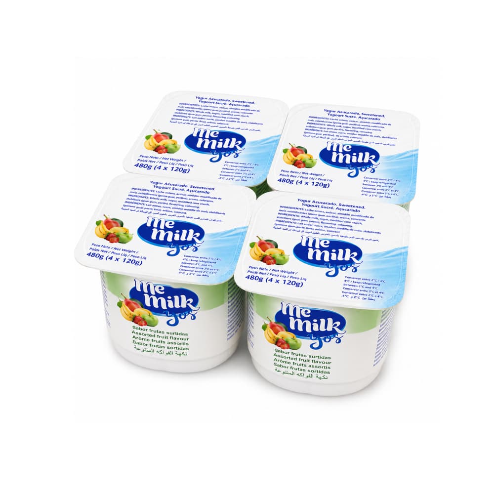Yogur pasteurizado con sabor a multifrutas Me Milk (4 x 120 g / 4.23) - Miniatura 1