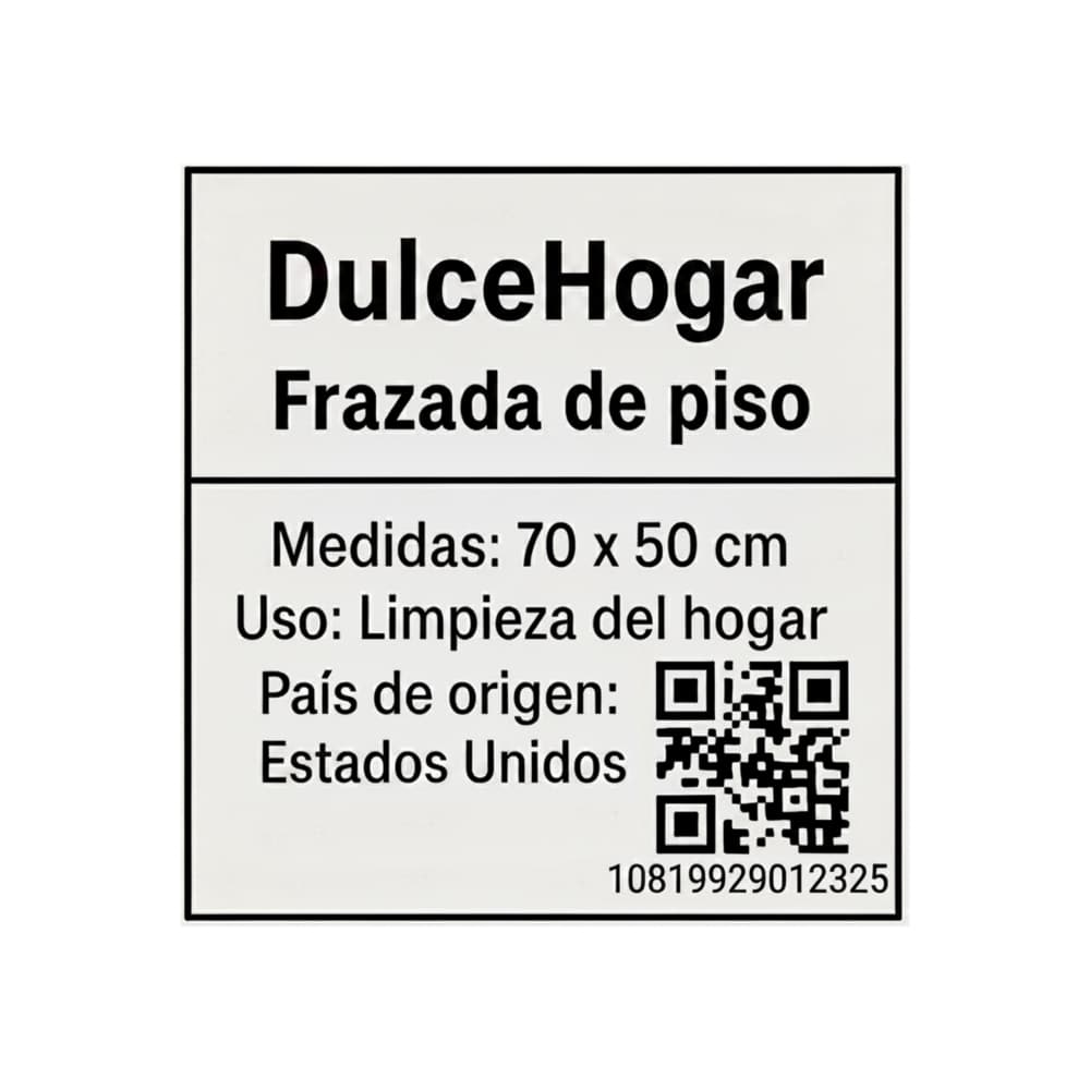 Frazada para limpiar el piso 100 % viscosa DulceHogar - Miniatura 3