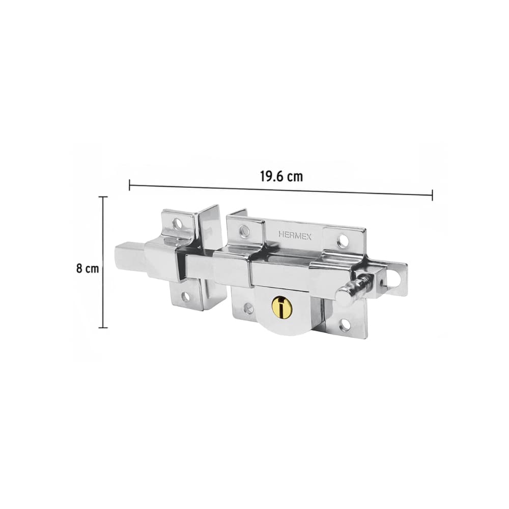 Cerradura de barra fija izquierda Hermex CB-40I - Miniatura 2