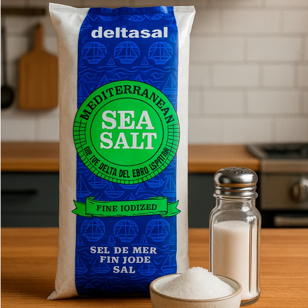 Sal fina marina yodada Deltasal (1 kg / 2.2 lb) - Miniatura 4