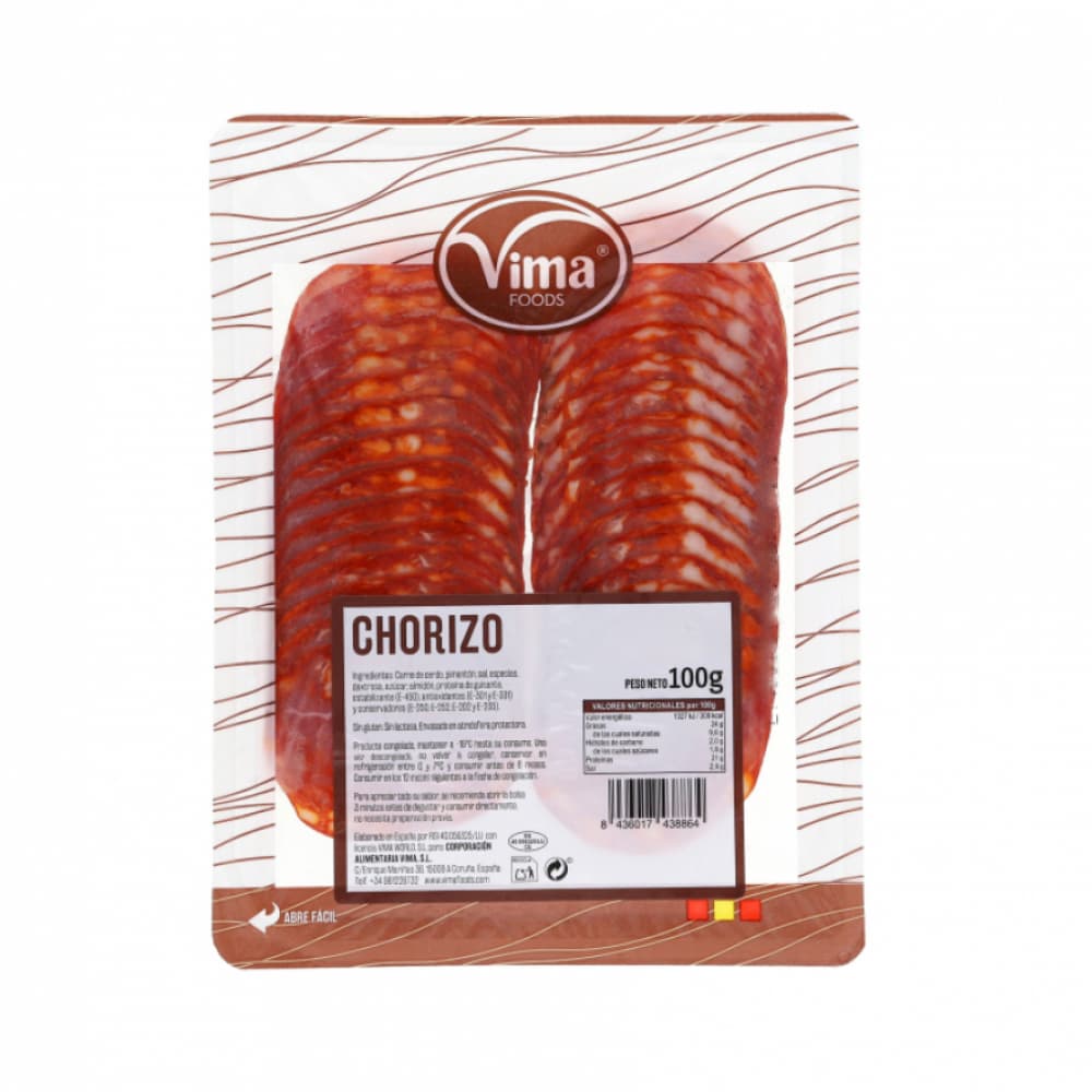 Chorizo en lonchas Vima Foods (100 g / 3.52 oz) - Miniatura 4