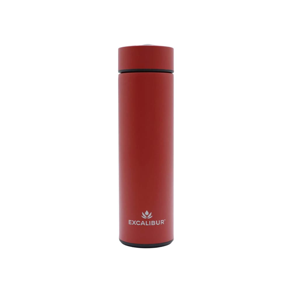 Termo inteligente con medidor de temperatura rojo 500 ml Excalibur - Miniatura 1