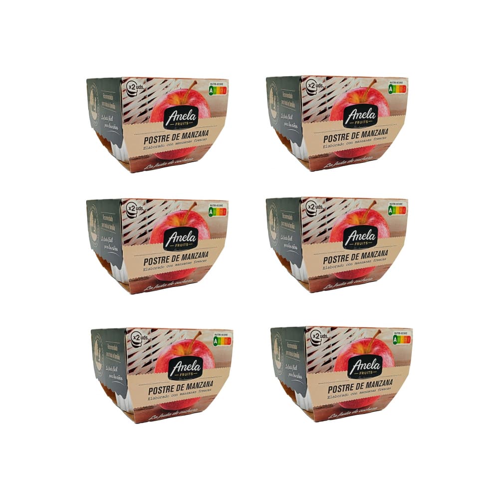 Postre - compota - de manzana Anela Fruits (6 x 200 g / 7.05 oz) - Miniatura 1