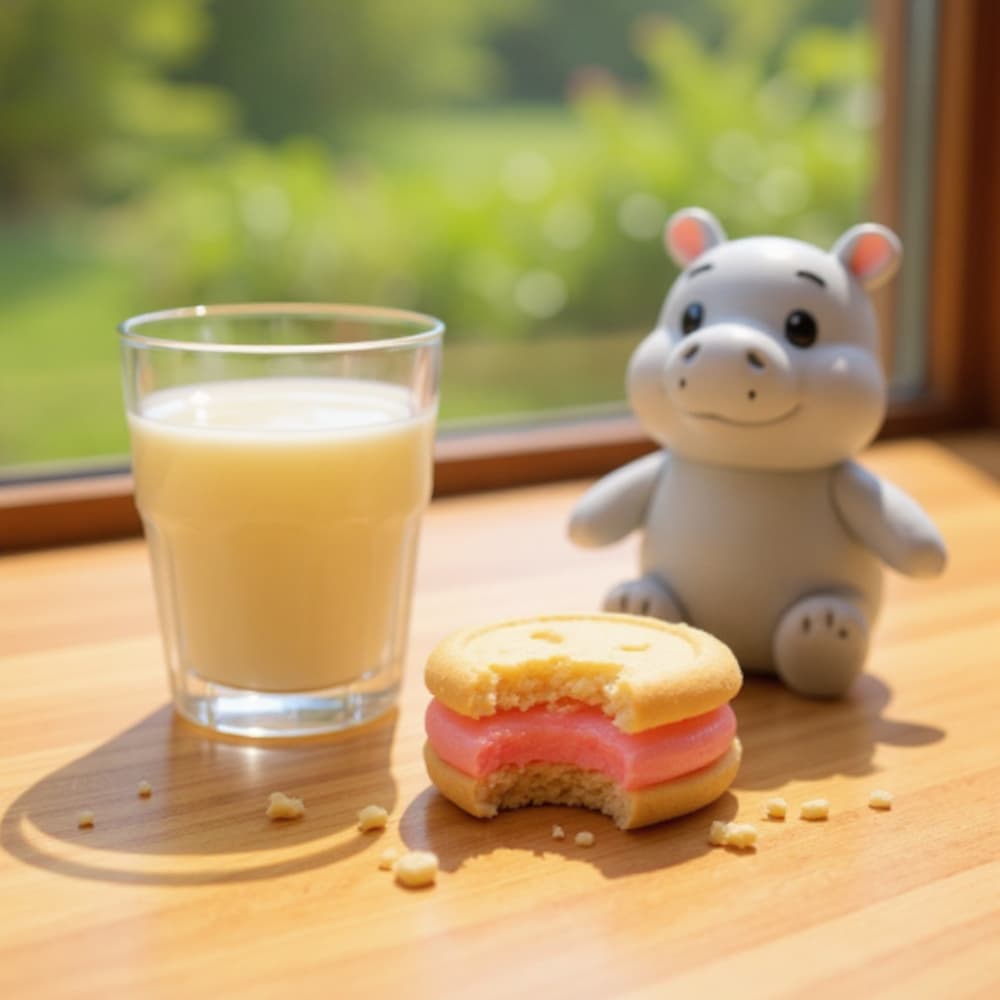 Galletas con relleno sabor fresa Hipopó (80 g / 2.82 oz) - Miniatura 2