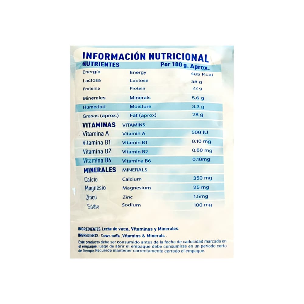 Leche en polvo entera YEYA (900 g / 1.98 lb) - Miniatura 3