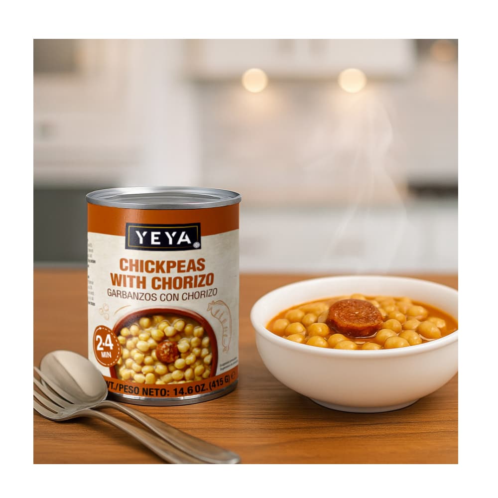 Garbanzos con chorizo YEYA (415 g / 14.6 oz) - Miniatura 5