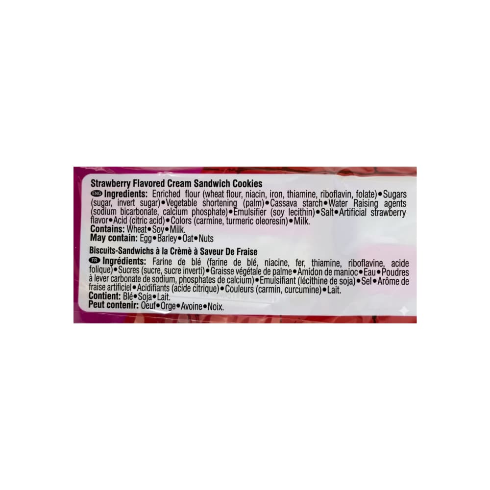 Galletas dulces rellenas con crema sabor a fresa Festival (403 g / 14.2 oz) - Miniatura 3