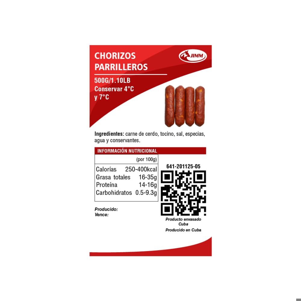 Chorizos parrilleros Jimm (500 g / 1.1 lb) - Miniatura 4