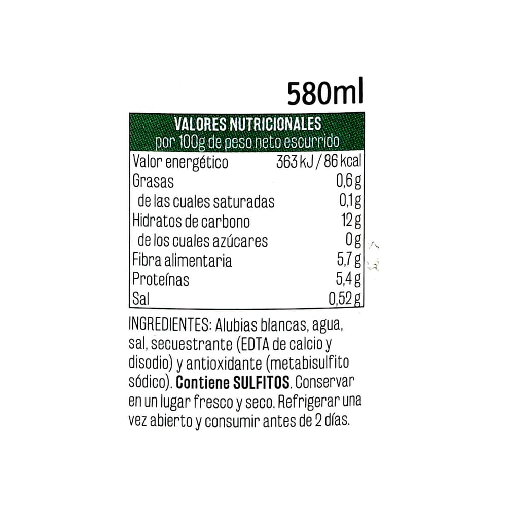 Alubias blancas Vima Foods (540 g / 1.19 lb) - Miniatura 4