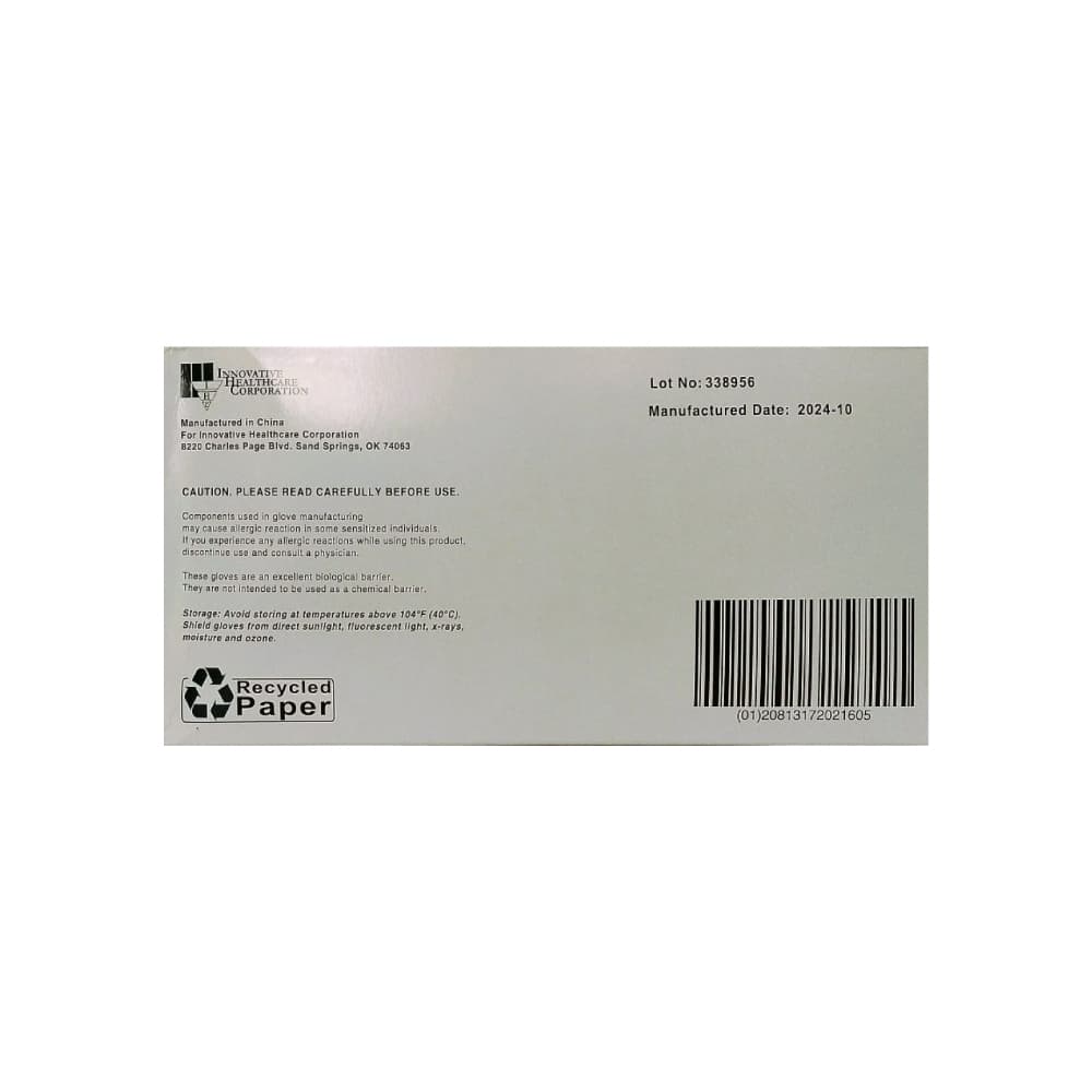 Guantes de examen de vinilo elástico (100 U) - Miniatura 3