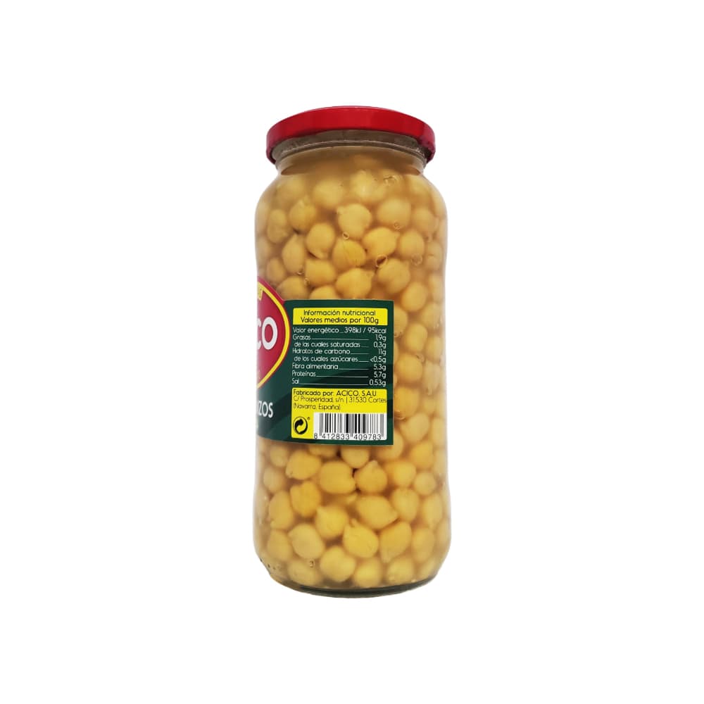Garbanzos extra conservados Acico (540 g / 1.19 lb) - Miniatura 2