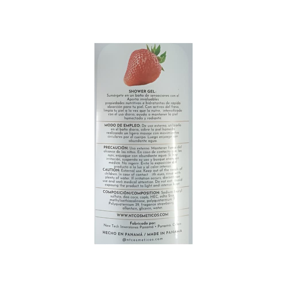 Gel de baño de fresa daiquiri NT (500 ml) - Miniatura 3