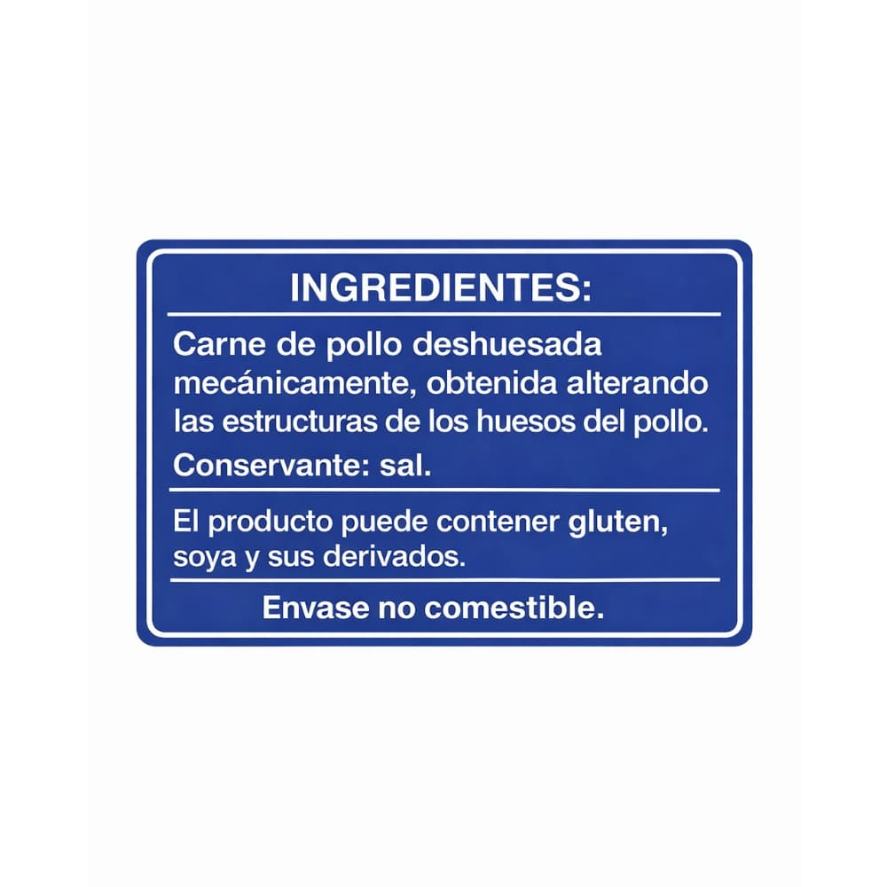 Carne mecánicamente separada de pollo Madal (4 x 400 g / 14.11 oz) - Miniatura 4