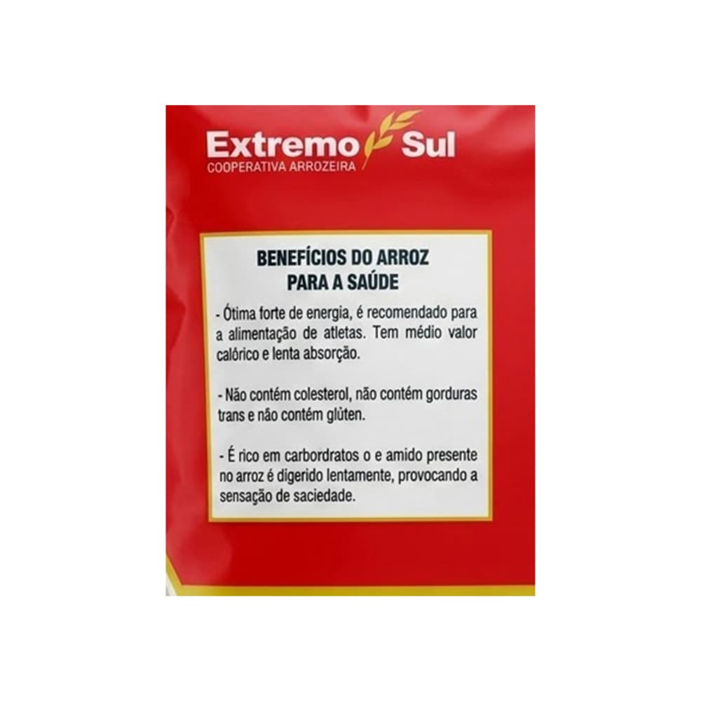 Arroz blanco Tipo 1 Extremo Sul (1 kg / 2.2 lb) - Miniatura 4