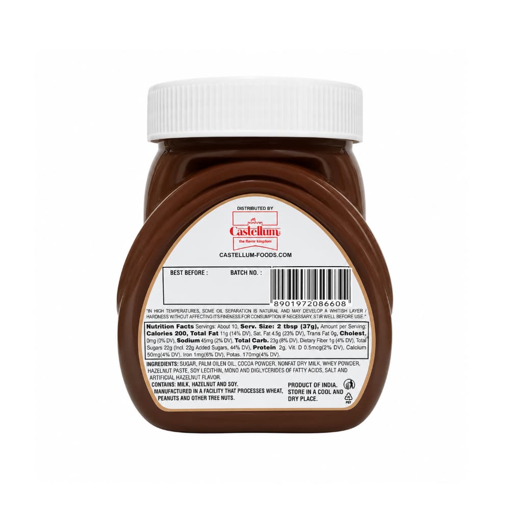 Crema de avellanas con cacao - tipo nutella - Castellum (150 g / 5.3 oz) - Miniatura 2