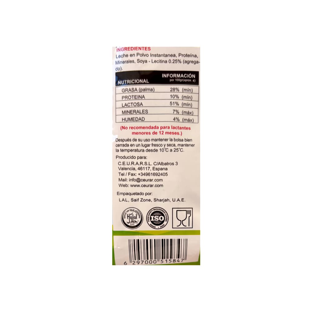 Leche en polvo instantánea con grasa vegetal y multivitaminas Portobello (400 g / 14.10 oz) - Miniatura 3