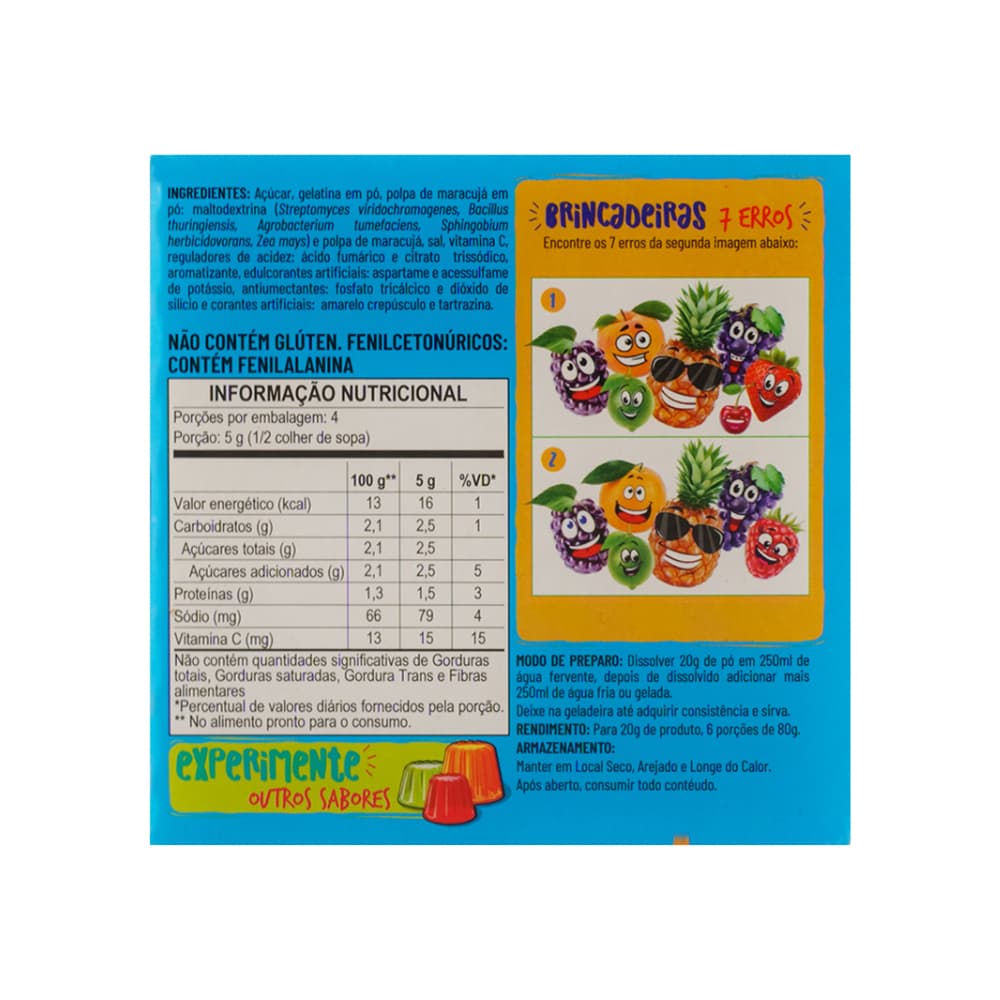 Gelatina sabor maracuyá (3 x 20 g / 0.7 oz) - Miniatura 3