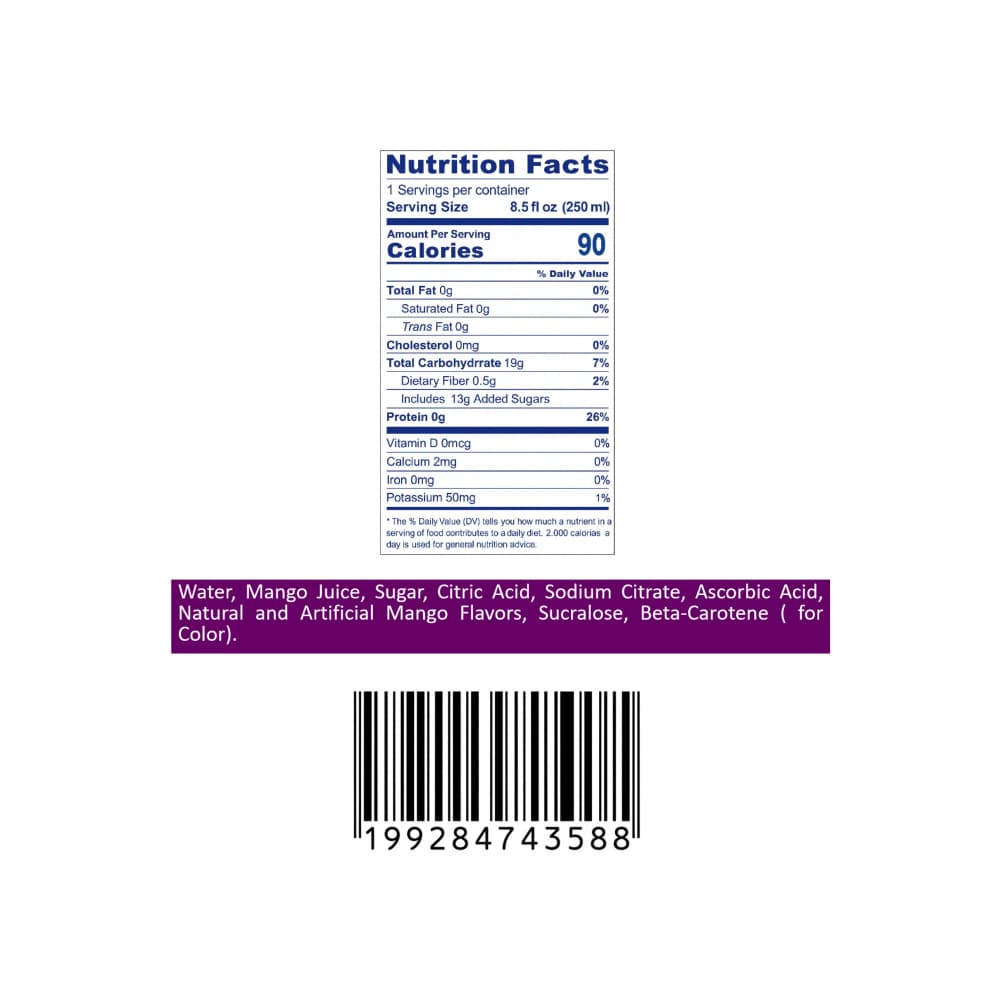 Néctar de fruta sabor mango Tropi Gusto (250 ml) - Miniatura 3