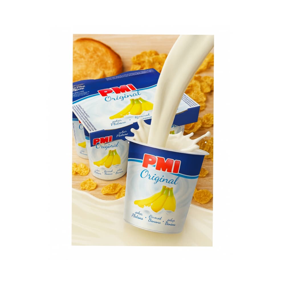 Yogurt sabor plátano Original PMI (4 x 120 g / 4.23 oz) - Miniatura 4