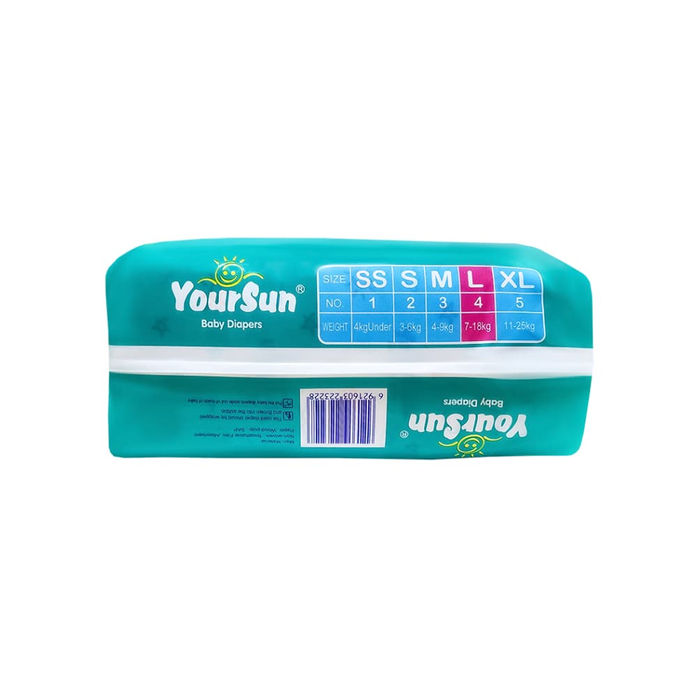 Pañales desechables para bebé de 7 - 18 kg talla L YourSun (30 U) - Miniatura 3