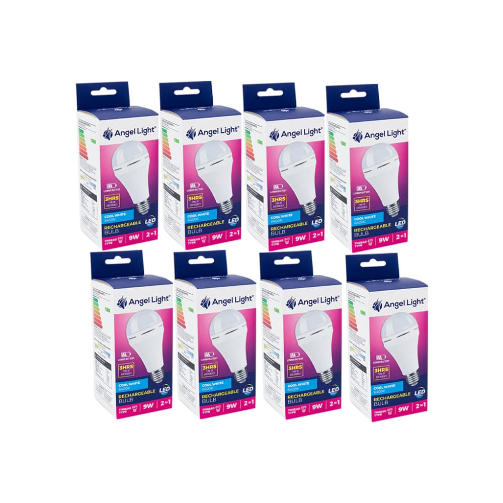 Bombillo recargable Led luz blanca 9 W Angel Light - Miniatura 1