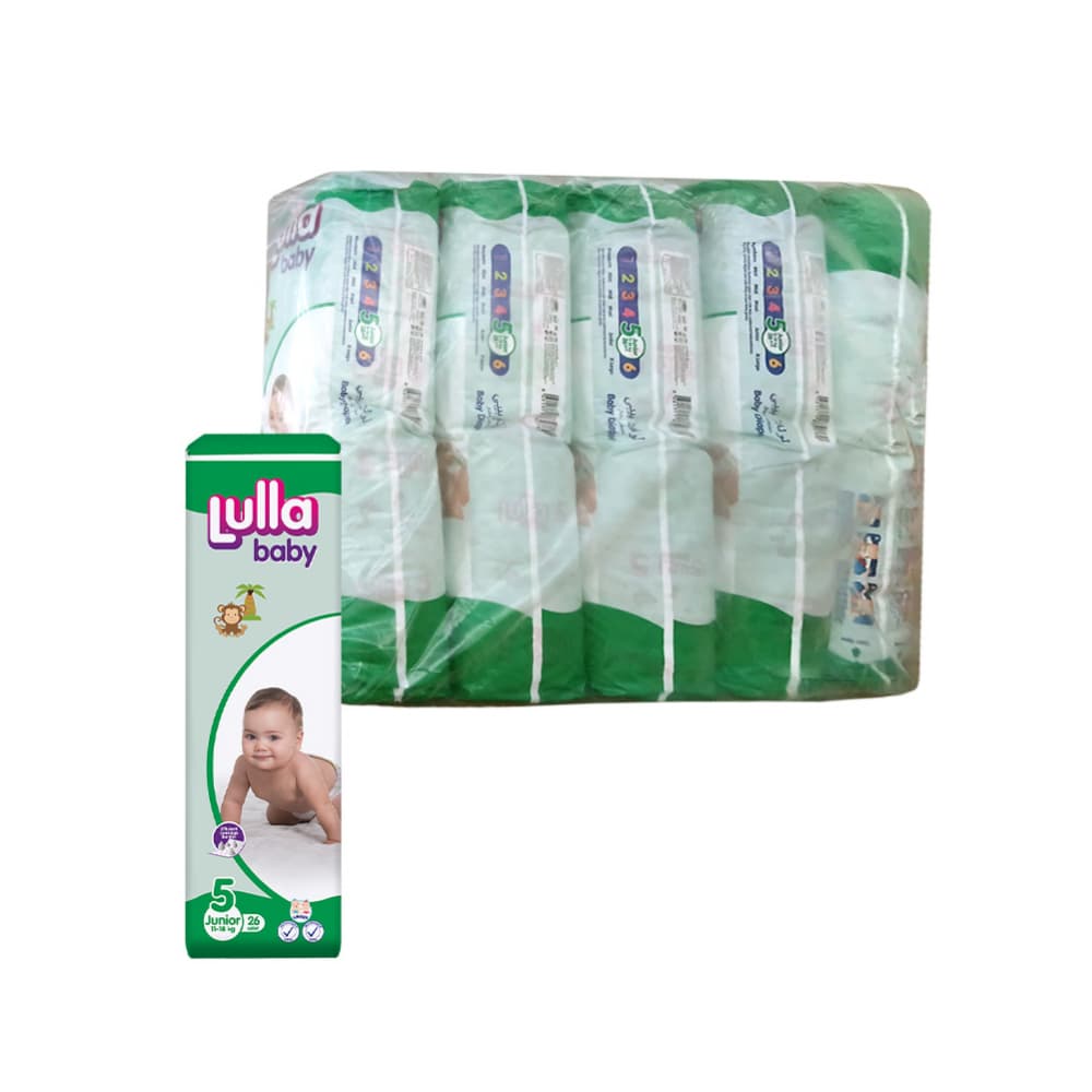 Pañales desechables - culeros - para bebé etapa 5 Lulla Baby Junior (5 x 26 U) - Imagen 1
