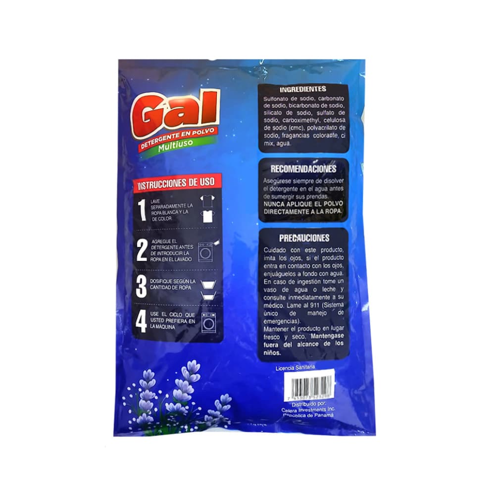Detergente en polvo multiuso con aroma a lavanda Gal (250 g / 8.81 oz) - Miniatura 3