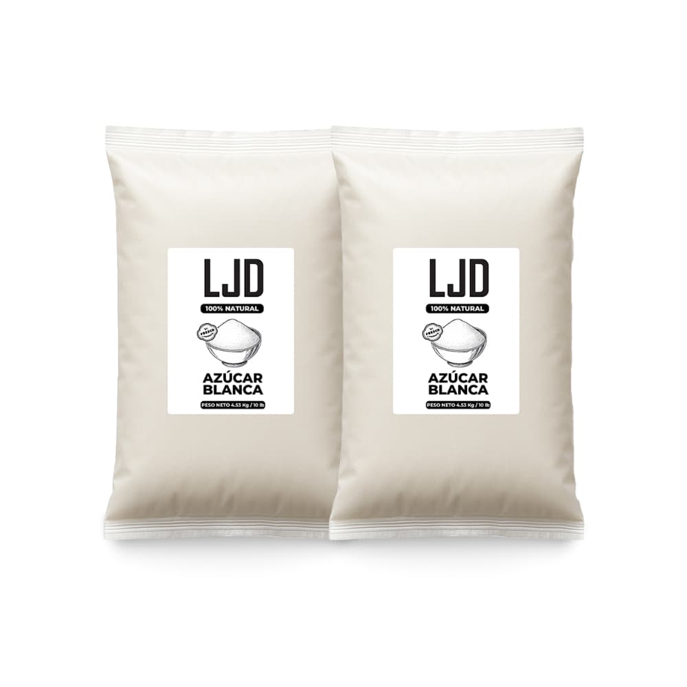 Azúcar blanca LJD (2 x 4.53 kg / 10 lb) - Imagen 1
