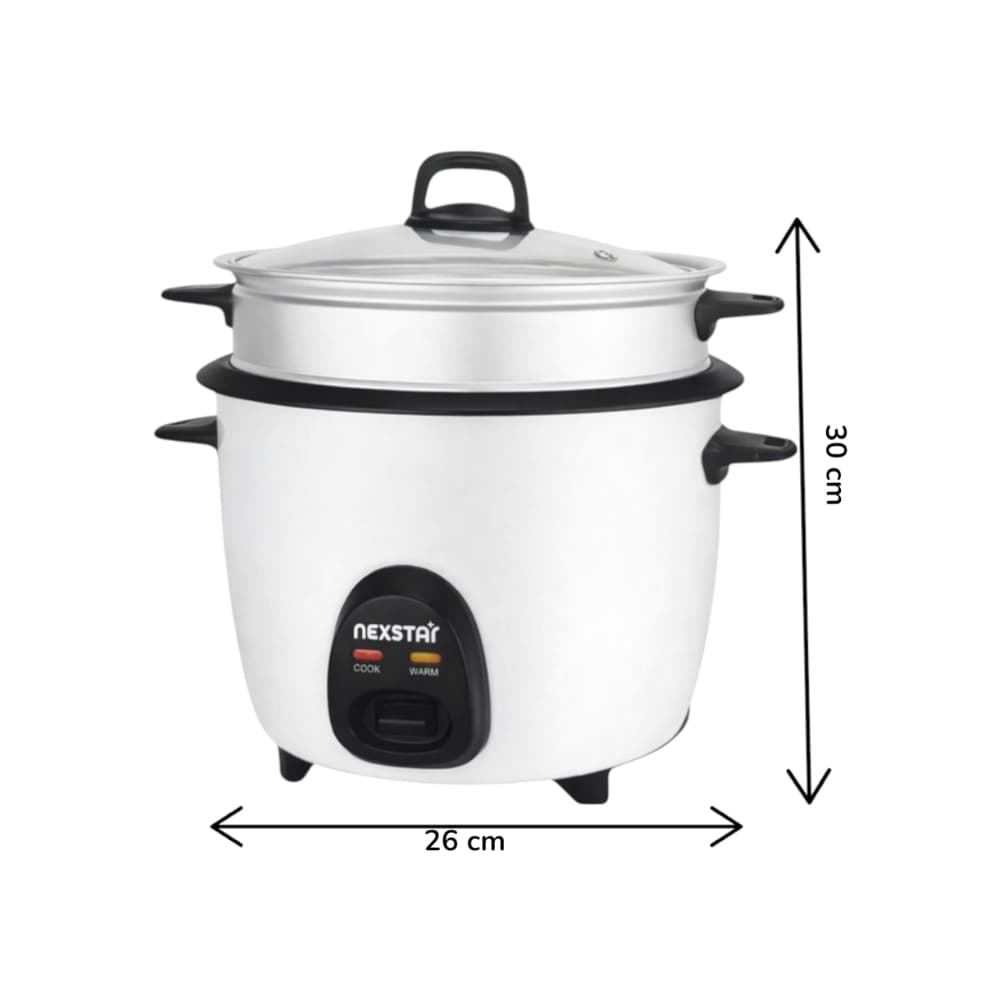Olla arrocera de 1.8 L color blanco Nexstar NX-RC18700 - Miniatura 3