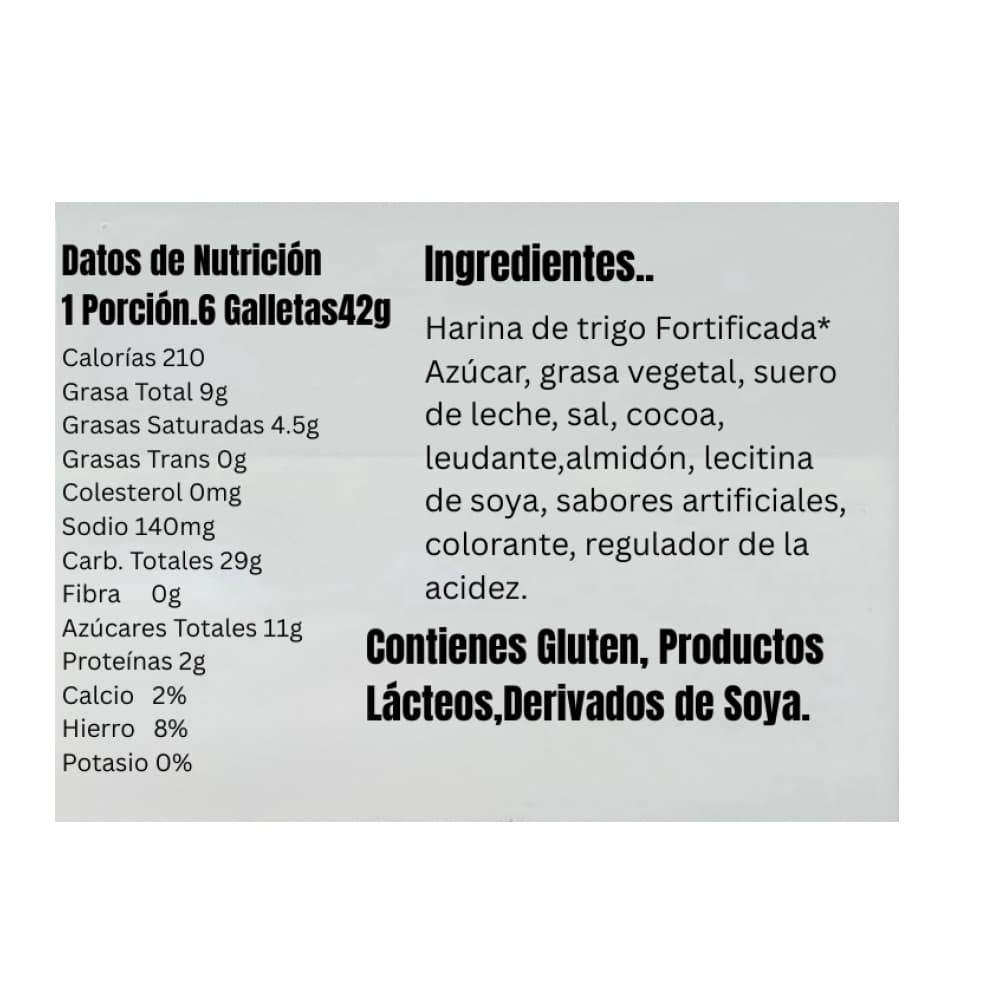 Galletas sabor vainilla con cremas sabor chocolate y vainilla Doble Deleite GN (42 g / 1.48 oz) - Miniatura 3