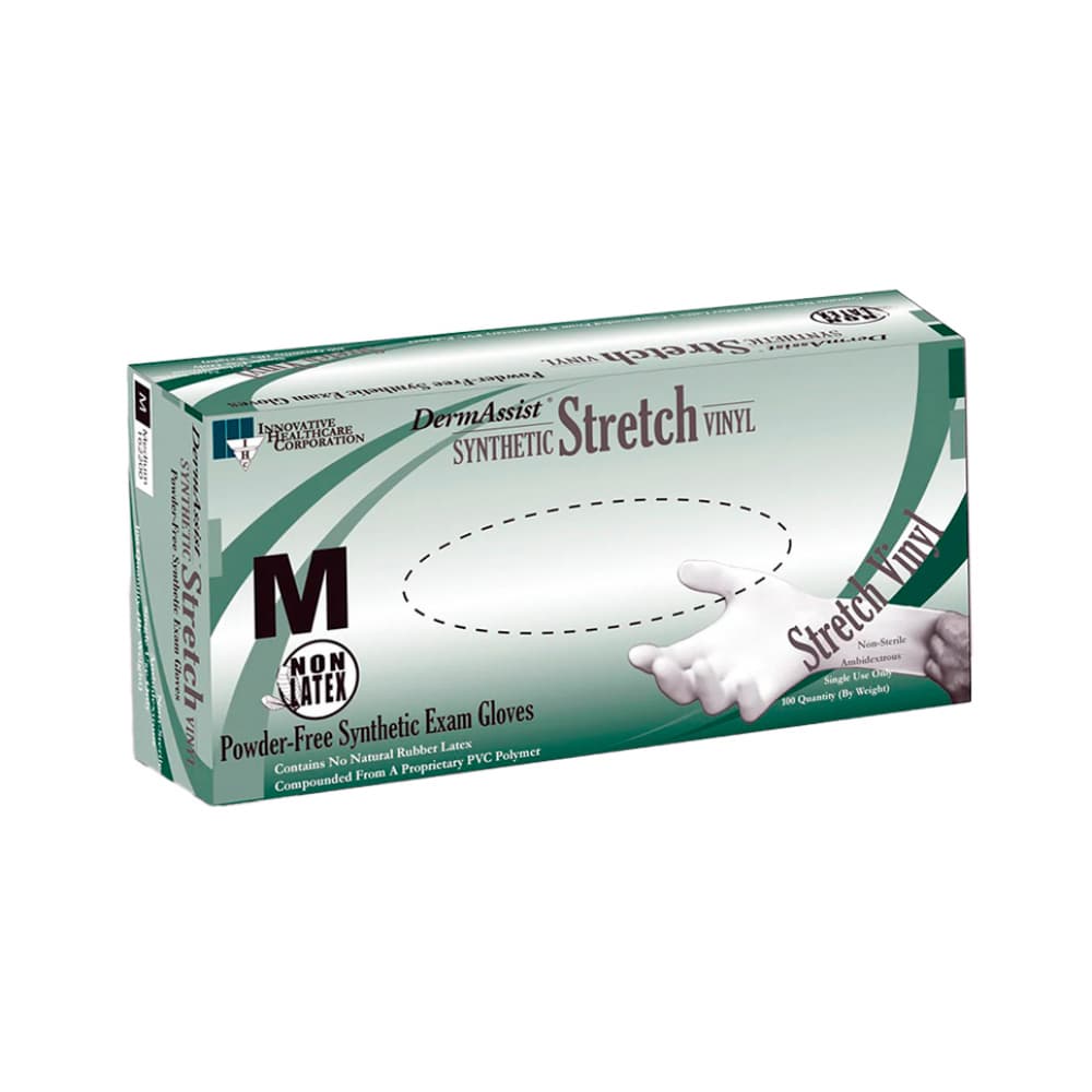 Guantes de examen de vinilo elástico (100 U) - Imagen 1